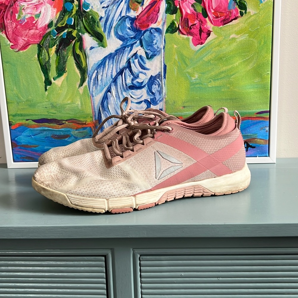 Reebok Crossfit Grace TR Shoes Pink/White Cross Trainers Womens Size 9.5